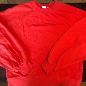 Long red sleeve